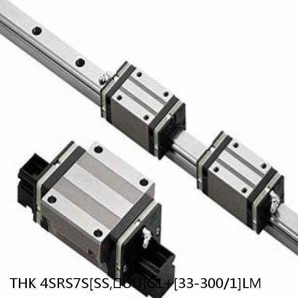 4SRS7S[SS,​UU]C1+[33-300/1]LM THK Miniature Linear Guide Caged Ball SRS Series
