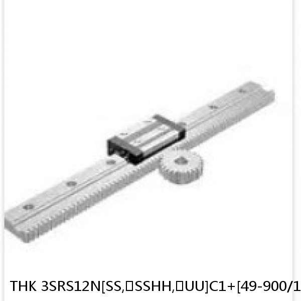 3SRS12N[SS,​SSHH,​UU]C1+[49-900/1]LM THK Miniature Linear Guide Caged Ball SRS Series